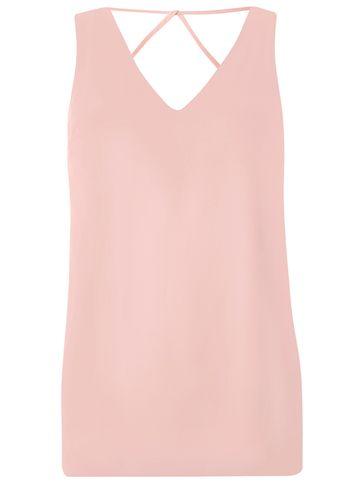 Dorothy Perkins *tall Blush Cross Back Top