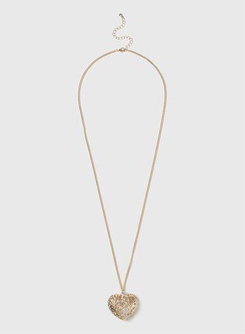 Dorothy Perkins Cut Out Heart Pendant Necklace
