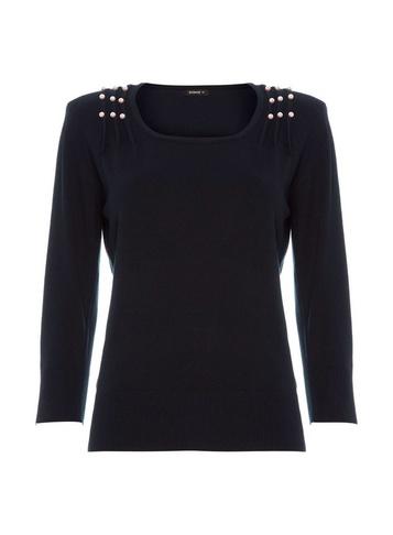 *roman Originals Navy Pearl Trim Jumper