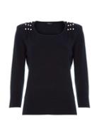 *roman Originals Navy Pearl Trim Jumper
