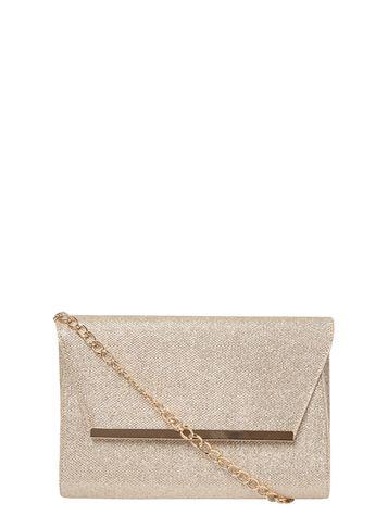 Dorothy Perkins Gold Magdot Bar Clutch