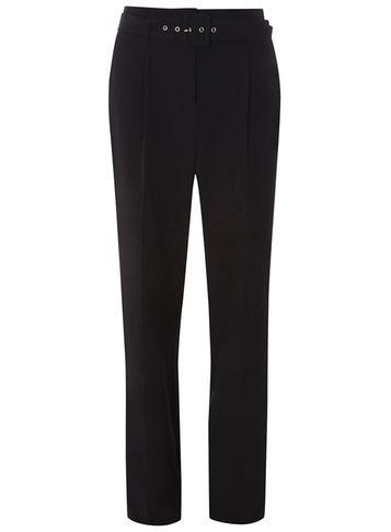 Dorothy Perkins *tall Black Belted Wide Leg Trousers