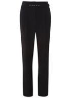 Dorothy Perkins *tall Black Belted Wide Leg Trousers
