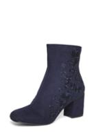Dorothy Perkins Navy 'aluna' Floral Ankle Boots