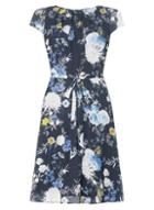 Dorothy Perkins *billie & Blossom Tall Navy Floral Crepe Dress