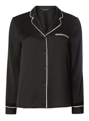 Dorothy Perkins Black Tipped Pyjama Shirt
