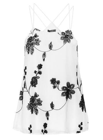 Dorothy Perkins *quiz Multi Coloured Chiffon Floral Strappy Top