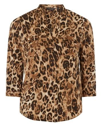 Dorothy Perkins Multi Colour Leopard Print Utility Shirt