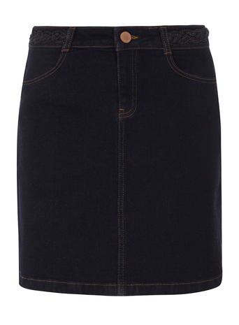 Dorothy Perkins Indigo Plait Trim Skirt