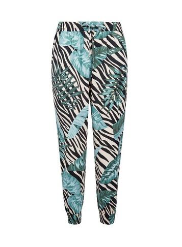 Dorothy Perkins Petite Multi Colour Zebra Leaf Print Jogger