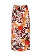Dorothy Perkins *tall Multi Colour 'fiona' Floral Print Midi Skirt