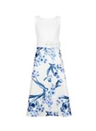 Dorothy Perkins *luxe Ivory China Floral Print Midi Dress
