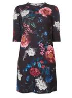 Dorothy Perkins Petite Multi Coloured Floral Shift Dress