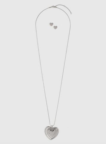 Dorothy Perkins Silver Heart Jewellery Pack
