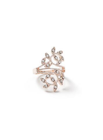 Dorothy Perkins Crystal Leaf Ring