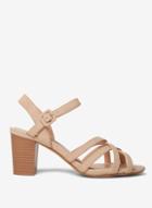 Dorothy Perkins Nude 'sandy' Cross Over Sandals