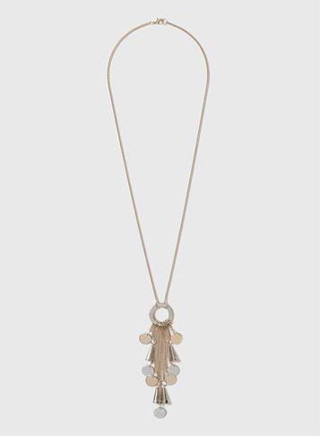 Dorothy Perkins Silver Glitter Lariat Necklace