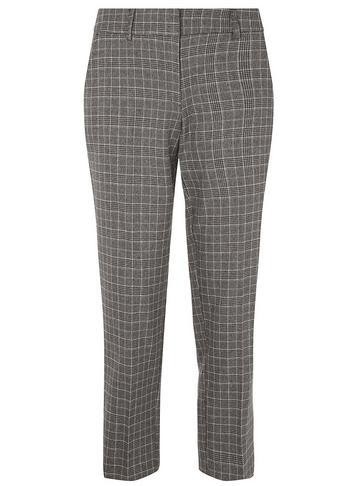 Dorothy Perkins Grey Checked Slim Tailored Trousers