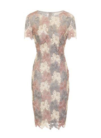 Dorothy Perkins *paper Dolls Multicolour Lace Pencil Dress