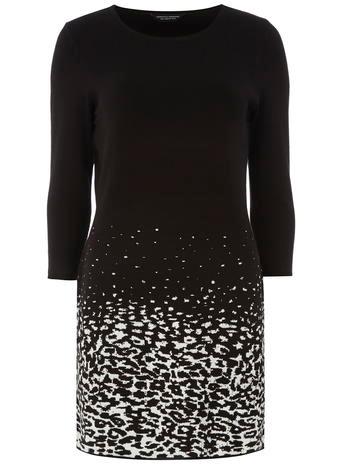 Dorothy Perkins Black Animal Print Jacquard Tunic