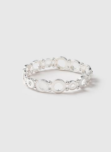 Dorothy Perkins Silver Organic Stretch Bracelet