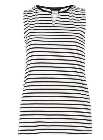 Dorothy Perkins Stripe Metal Bar Shell Top