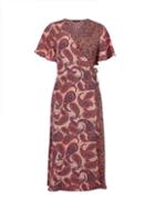 *only Multi Coloured Mix And Match Paisley Print Wrap Dress