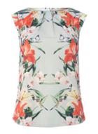 Dorothy Perkins *billie & Blossom Multi Coloured Sage Butterfly Print Shell Top