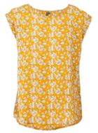 *izabel London Yellow Ditsy Floral Print Top