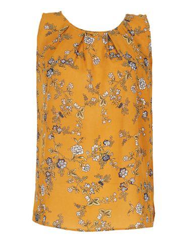Dorothy Perkins *tenki Mustard Chiffon Top
