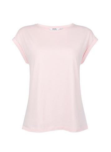 Dorothy Perkins Petite Blush Roll Sleeve T-shirt