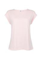 Dorothy Perkins Petite Blush Roll Sleeve T-shirt