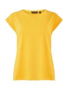 Dorothy Perkins Yellow Roll Sleeve T-shirt