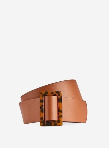 Dorothy Perkins Tan Tortoiseshell Effect Buckle Belt