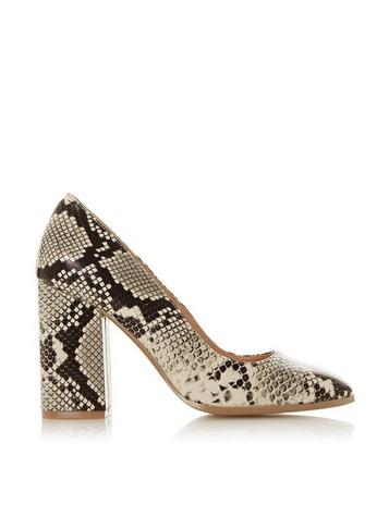 *head Over Heels By Dune Snake Print Alila High Heel Shoes