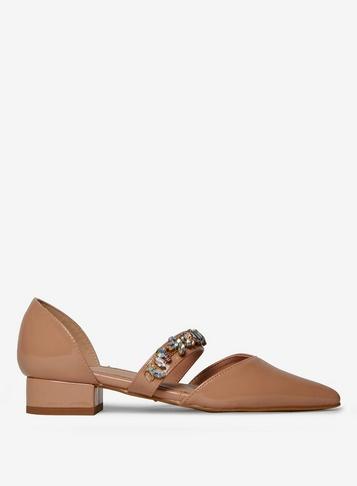 Dorothy Perkins Nude Pu Hazel Court Shoes