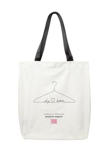 Dorothy Perkins Breast Cancer Care White Canvas Bag