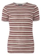 Dorothy Perkins Berry And Ivory Stripe Knitted Tee