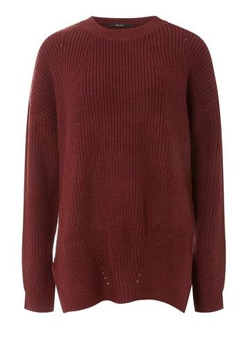 *vero Moda Burgundy Crew Neck Jumper