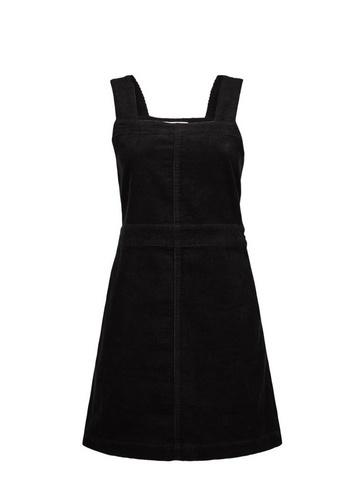 Dorothy Perkins Petite Black Square Neck Pinafore Dress