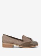 Dorothy Perkins Wide Fit Taupe 'libra' Loafers