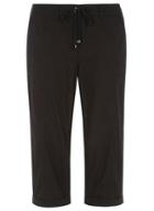 Dorothy Perkins Black Cotton Cropped Trousers