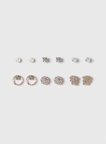 Dorothy Perkins Flower And Leaf Earring Set