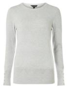 Dorothy Perkins Grey Cuff Detail Jumper