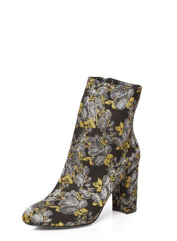 Dorothy Perkins Black And Lime 'ariana' Ankle Boots