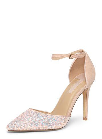 Dorothy Perkins Pale Pink 'glenda' Two Part Court Shoes