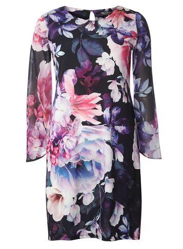 Dorothy Perkins *billie & Blossom Navy Bloom Shift Dress