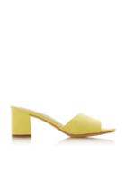 *head Over Heels By Dune Yellow 'julie' Ladies Heel Sandals