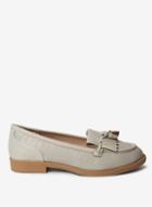 Dorothy Perkins Grey Pu Laurie Loafers