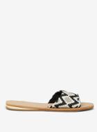 Dorothy Perkins Gold Comfort 'fawne' Geometric Pattern Mules